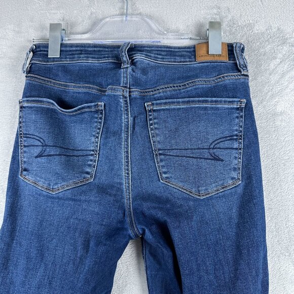 American Eagle Outfitters Skinny Jeans Womens Size 6R Next Level Stretch Blue - Picture 4 of 12
